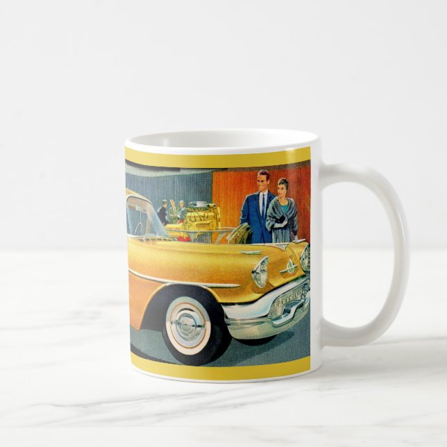 1950s golden Rocket 88 Oldsmobile Coffee Mug (Right)