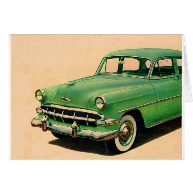 1950s green Chevy (Front Horizontal)