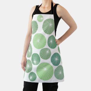 1950s Green Pinwheels  Apron