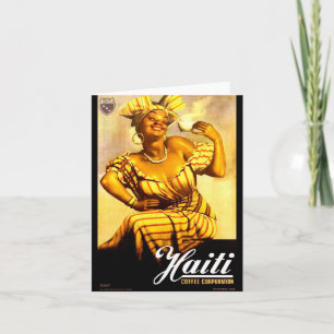 1950s Haiti Coffee Corporation ad Note Card
