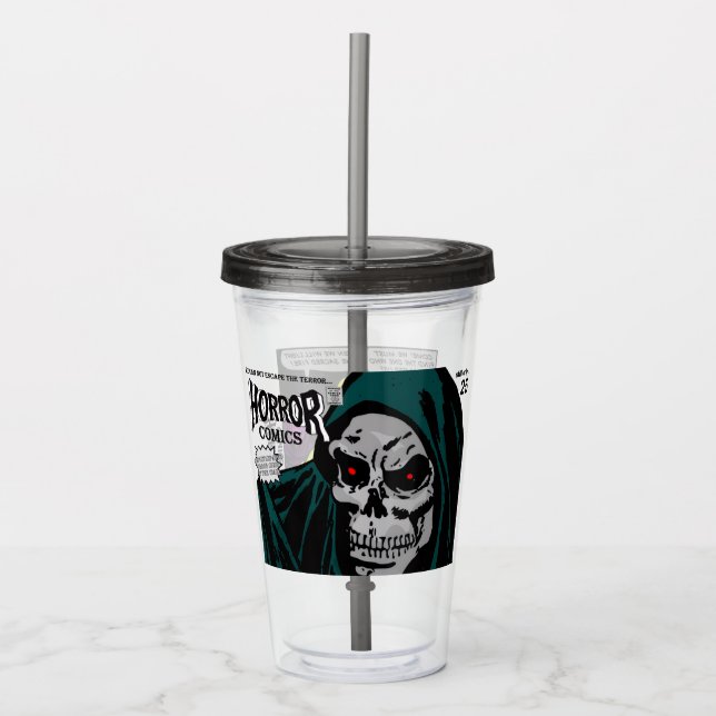 1950's HORROR Comics Acrylic Tumbler (Front)