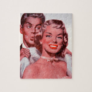 1950s hottest prom date jigsaw puzzle