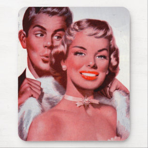 1950s hottest prom date mouse pad