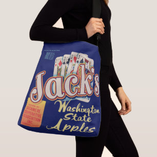 1950s Jack’s Washington State Apples crate label Crossbody Bag