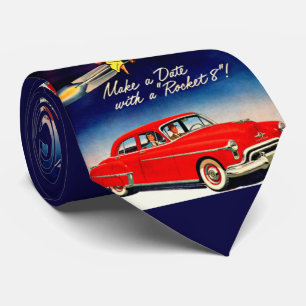 1950s Make a date with Rocket 8 Tie