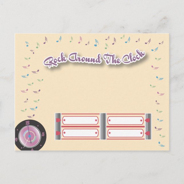 1950s Party RSVP Postcard (Front)