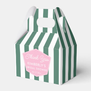 1950s Pink And Green Palm Beach Bridal Shower Favour Box