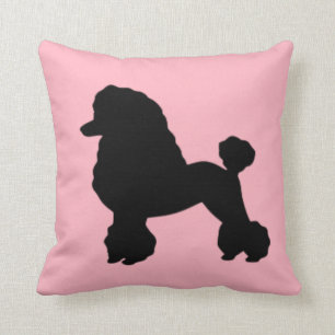 1950's Pink Poodle Skirt Inspired Throw Pillow