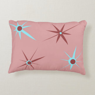 1950's Pink Retro Starburst Decorative Cushion