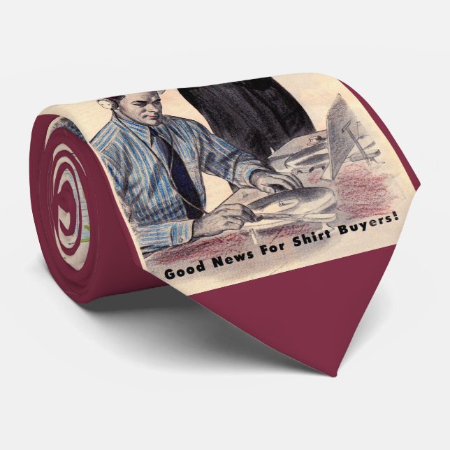 1950s Reliance shirts ad print Tie (Rolled)
