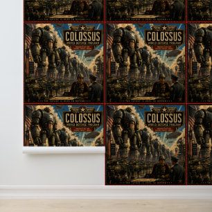1950s retro Colossus/world defence wallpaper