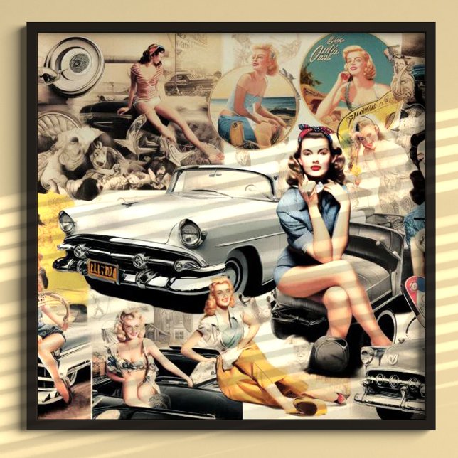 1950S Retro Girls Collage Poster (Creator Uploaded)