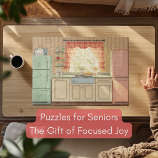 1950s Retro Kitchen Dementia Puzzle Nostalgic