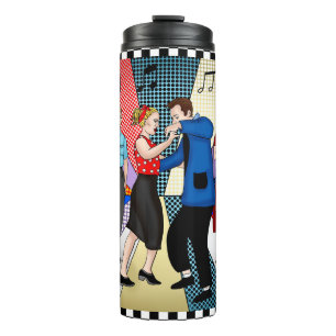 1950's Retro Nostalgic Couple Dancing   Thermal Tumbler