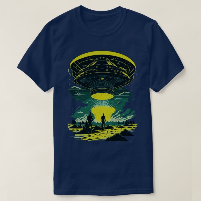 1950s SciFi  Encounter T-Shirt (Design Front)