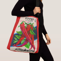 1950s seed packet cayenne pepper print