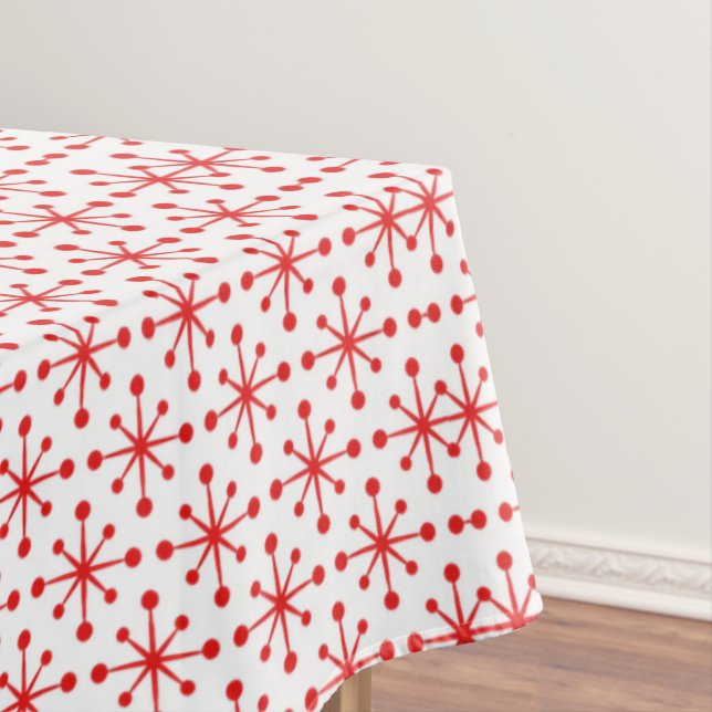 1950s Star Pattern Tablecloth (In Situ)