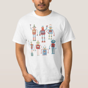 1950s Style Retro Robots T-Shirt