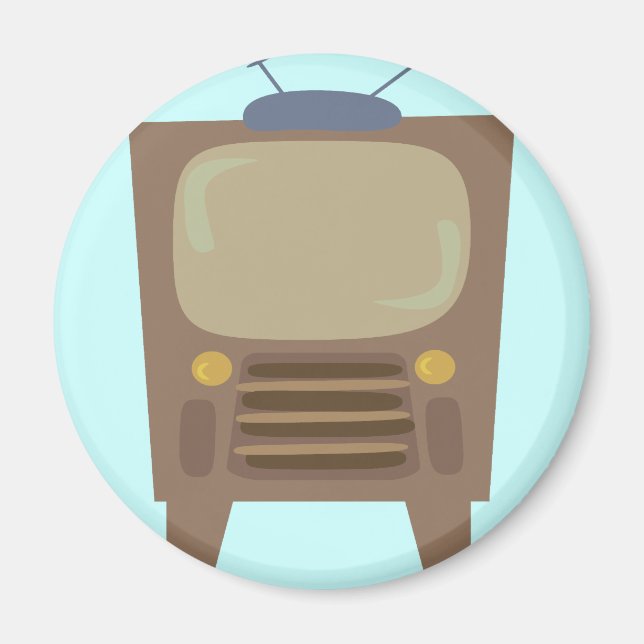 1950's Style Vintage TV Magnet (Front)