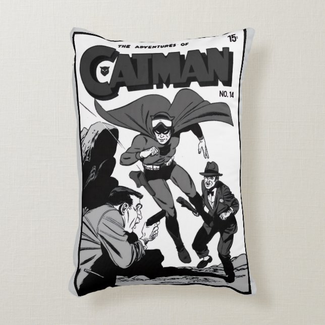 1950's The Adventures of CAT-MAN Pillow (Front(Vertical))