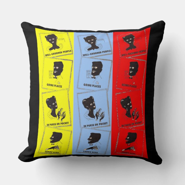 1950s three aces for Ace combs Cushion (Front)