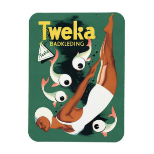 1950s Tweka swimsuit ad Magnet