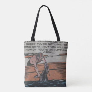 1950s Vintage Adventure Comic Tote Bag