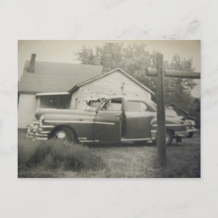 1950s Vintage car postcards