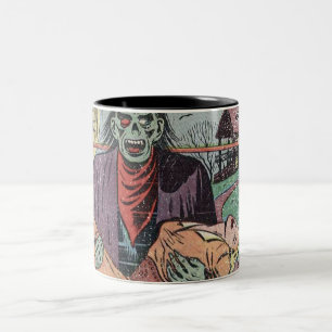 1950s Vintage Comic Two-Tone Coffee Mug