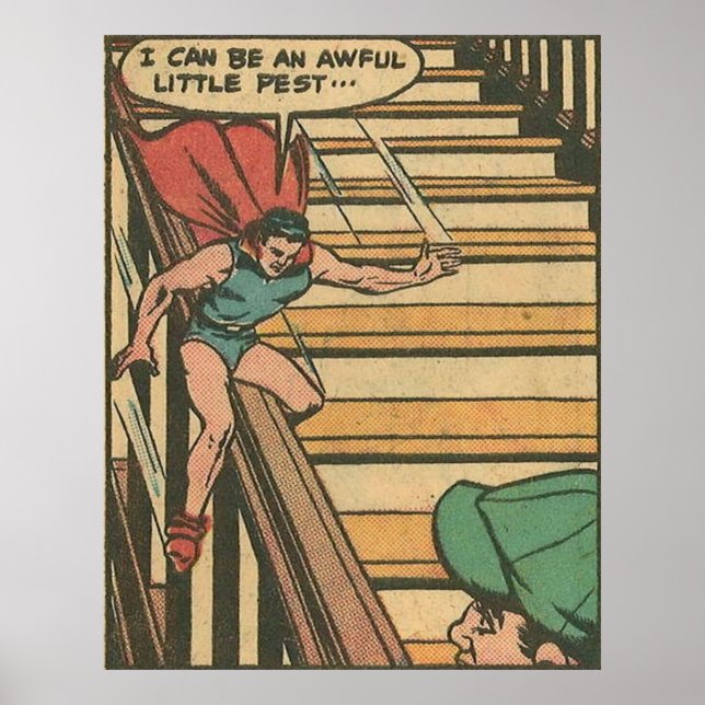 1950s vintage comics of golden age  superheroes co poster (Front)