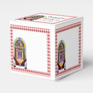 1950s Vintage Jukebox Wedding Favour Box