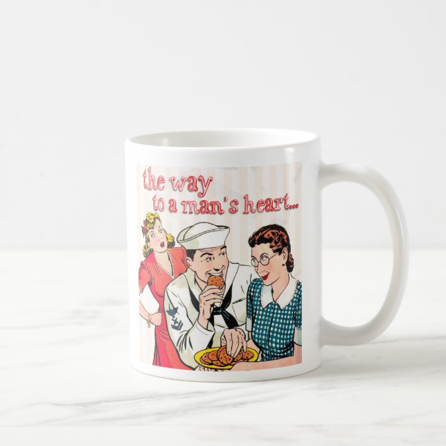 1950s Vintage Sailor and Housewife Coffee Mug (Right)