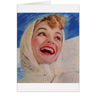 1950s vivacious cold weather beauty