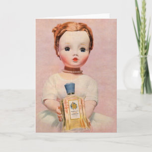 1950s Yardley ad with Madame Alexander doll Card