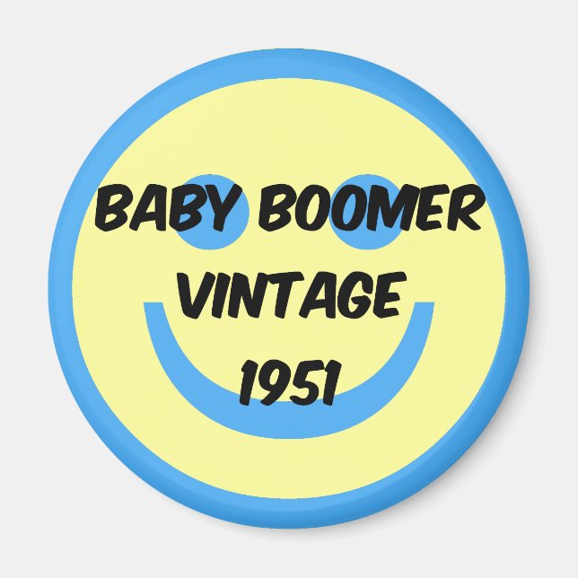 1951 baby boomer magnet (Front)