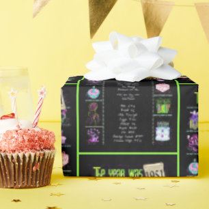 1951 Birthday Year Trivia Wrapping Paper