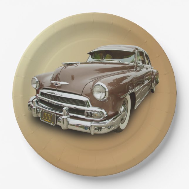 1951 CHEVROLET PAPER PLATE (Front)