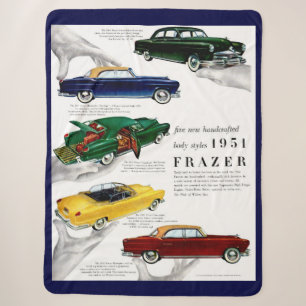 1951 Frazer automobile ad Sherpa Blanket