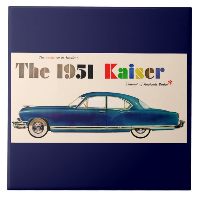 1951 Kaiser Ceramic Tile (Front)