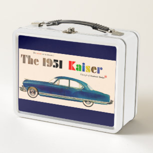 1951 Kaiser Metal Lunch Box