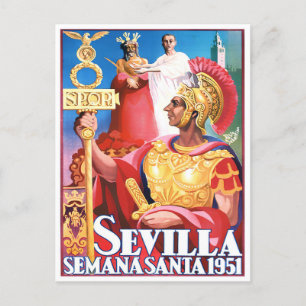 1951 Sevilla Spain vintage travel postcard