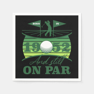 1952 70th Birthday Golf Lover Napkin