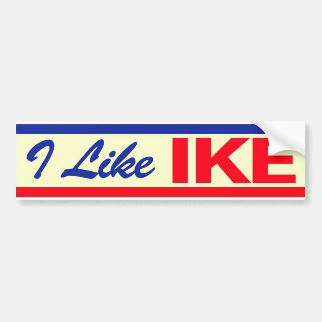 1952 I Like IKE Presidential Election Sticker (Front)