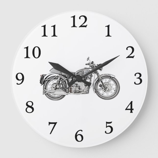 1952 Velocette Venom Motorcycle Large Clock (Front)
