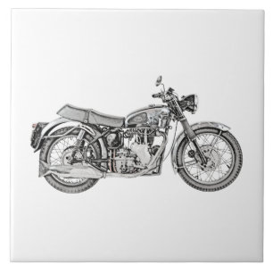 1952 Velocette Venom Motorcycle Tile