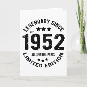1952 Vintage Birthday Card
