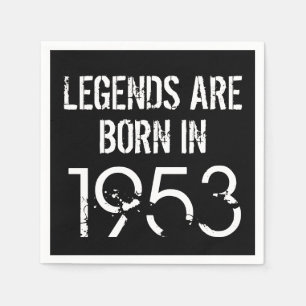 1953 70th Birthday Year Paper Napkin