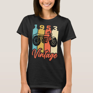 1953 Birth Year Vintage Retro Motorcycle Birthday T-Shirt