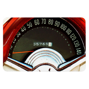 1953 Classic Sports Car Speedometer Magnet