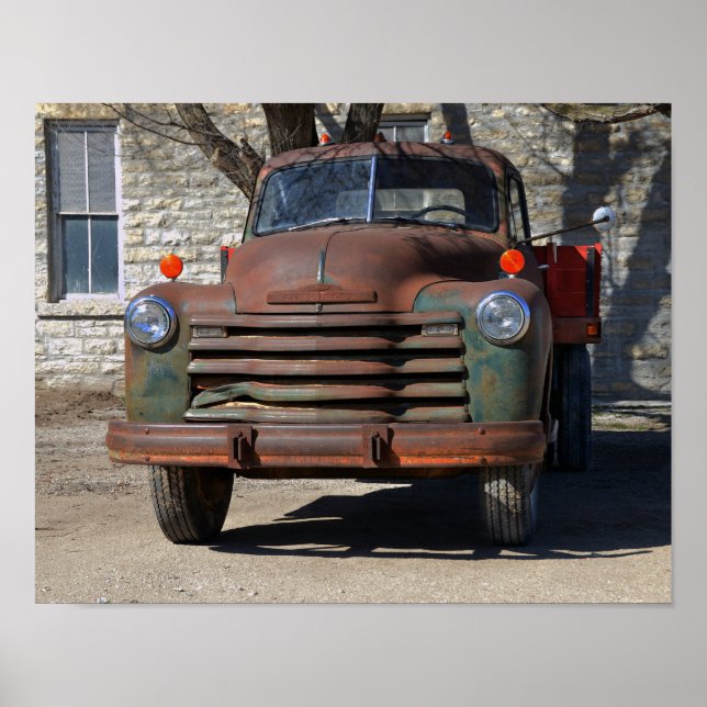1953 Rusty Vintage Truck Poster (Front)